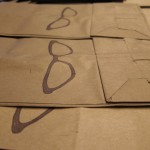 Stamped paper bags