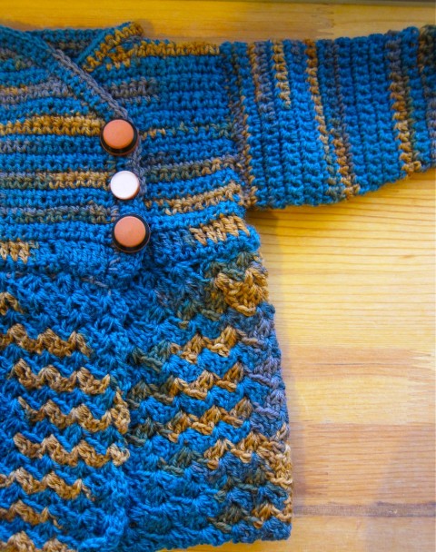 Crochet baby sweater