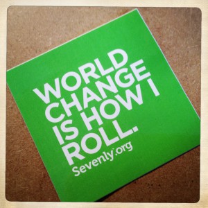 Sevenly.org sticker