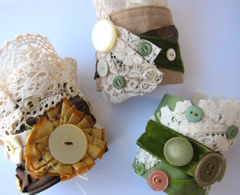 Victorian Upcyced Cuff Bracelets by Bubblegum Sass