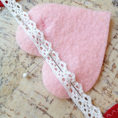 DIY Lace Heart Garland ~ Tutorial Blog Post ~ By Bubblegum Sass