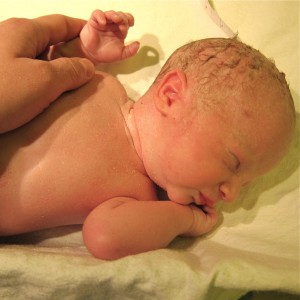 Baby Samuel Moments After Birth