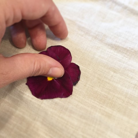 DIY Fabric Flower Printing ~ blog post tutorial by Bubblegum Sass