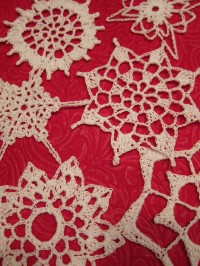 Crochet snowflakes