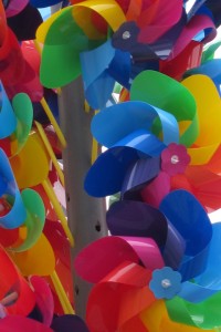 Colorful pinwheels