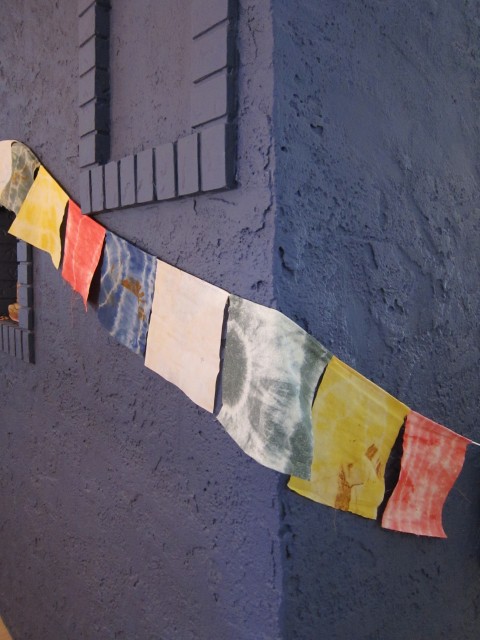 Hand-dyed prayer flags
