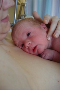 Tummy time with mommy