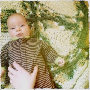 Samuel at three months