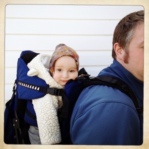 Sam in the carrier