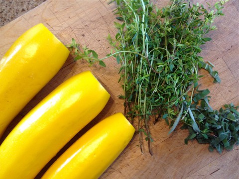 Zucchini & fresh herbs