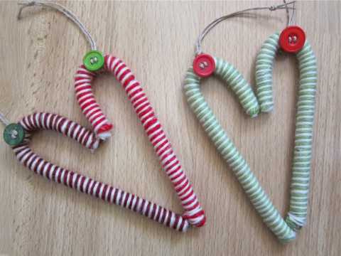 DIY candy cane ornaments by Bubblegum Sass, group