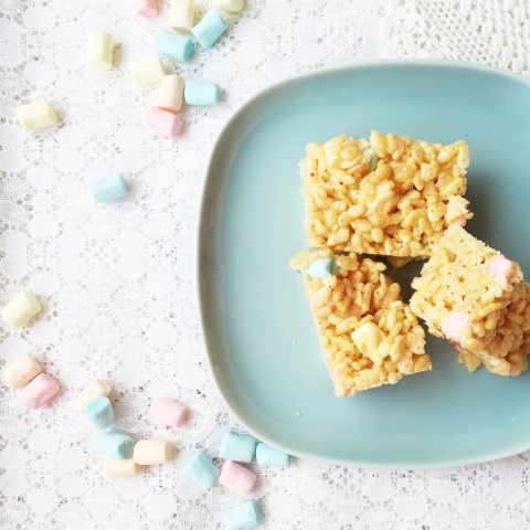 Peanut Butter Marshmallow Squares ~ Recipe from Bubblegum Sass