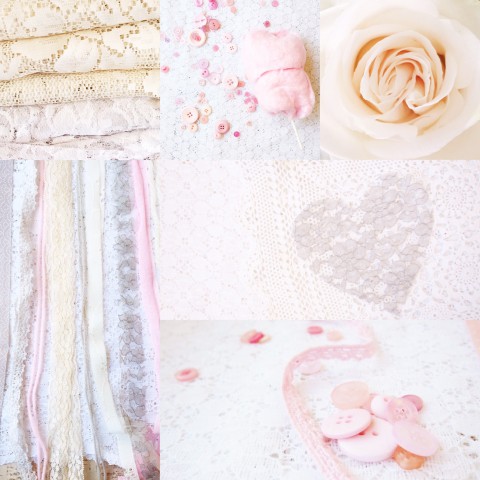 Weekly Color Inspiration ~ By Bubblegum Sass ~ Dreamy Pink, Cream & Grey